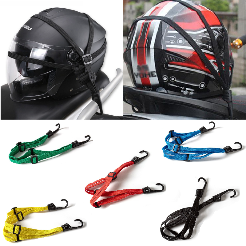 Correa de cuerda elástica para equipaje de casco retráctil de motocicleta y bicicleta