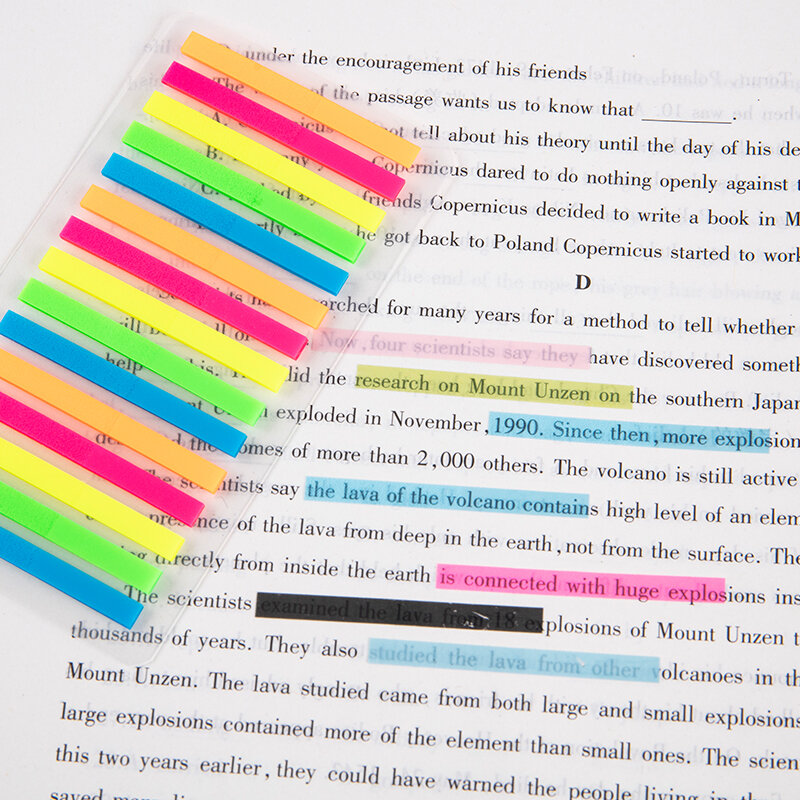 300 Lembar Kertas Warna Fluoresensi Memo Pad Catatan Tempel Stiker Penanda Pembatas Buku Perlengkapan Alat Tulis Kantor Sekolah Notebook