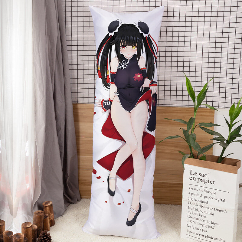 Anime Personagem Corpo Travesseiro Almofada, Sexy Jogo Fronha, Otaku Capa, Namorado, Abraçando, 50x180cm