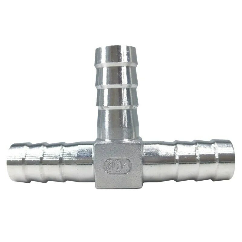 304 aço inoxidável Pipe Fitting Connector, Mangueira Barb Tee, Y T L Tipo 3, 3 Way, 6mm, 8mm, 10mm, 12mm, 13mm, 14mm, 15 milímetros, 16 milímetros, 19 milímetros, 20 milímetros
