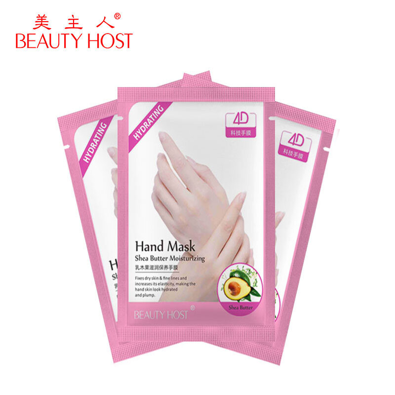 Beauty Host Avocado Shea Butter Hydraterende Hydraterende Voedende Hand Masker Voor Droog Huidverzorging 30 G/paar