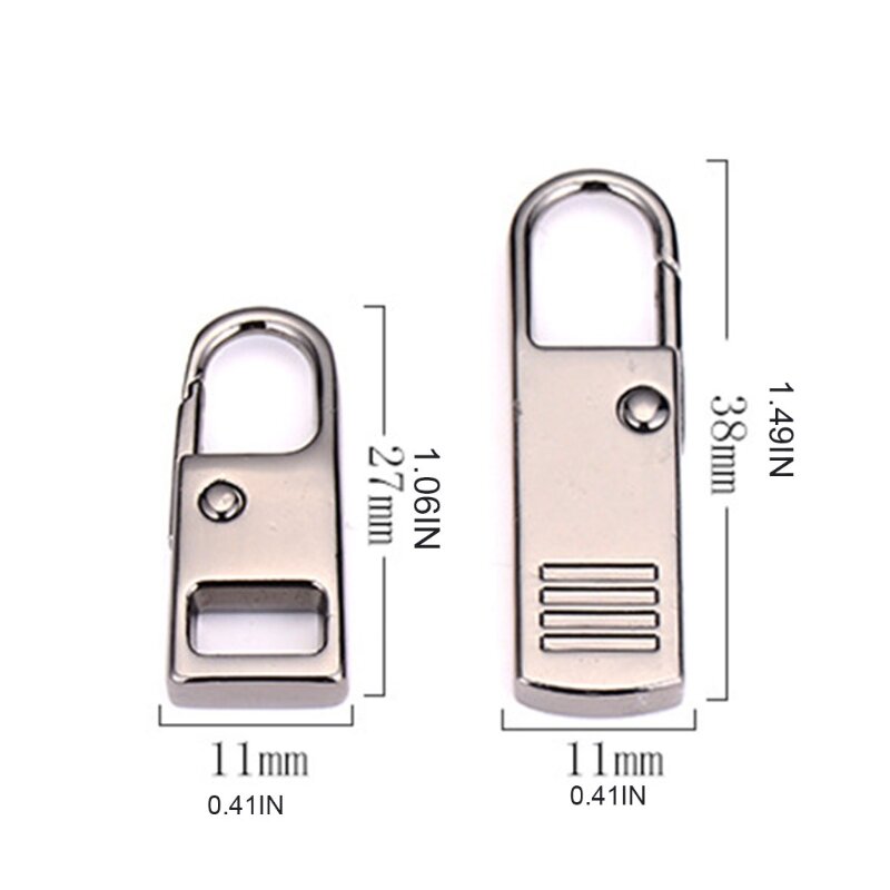 Fixateur d'extension en métal remplacement languette tirette tirette pour valise à bagage