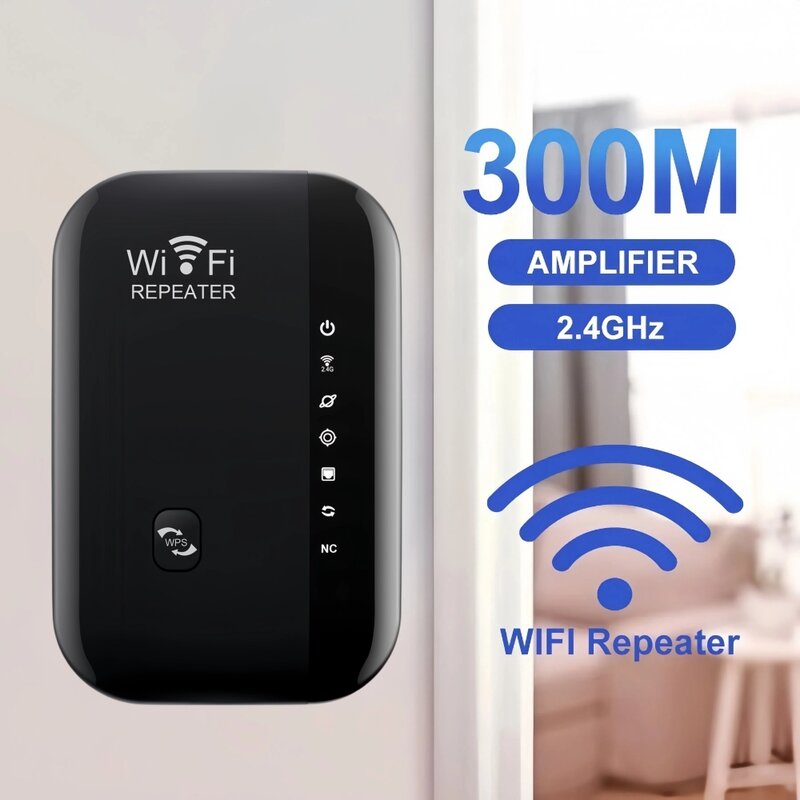 Penguat sinyal WIFI 802.11N, Repeater WiFi jarak jauh 300Mbps untuk rumah/kantor
