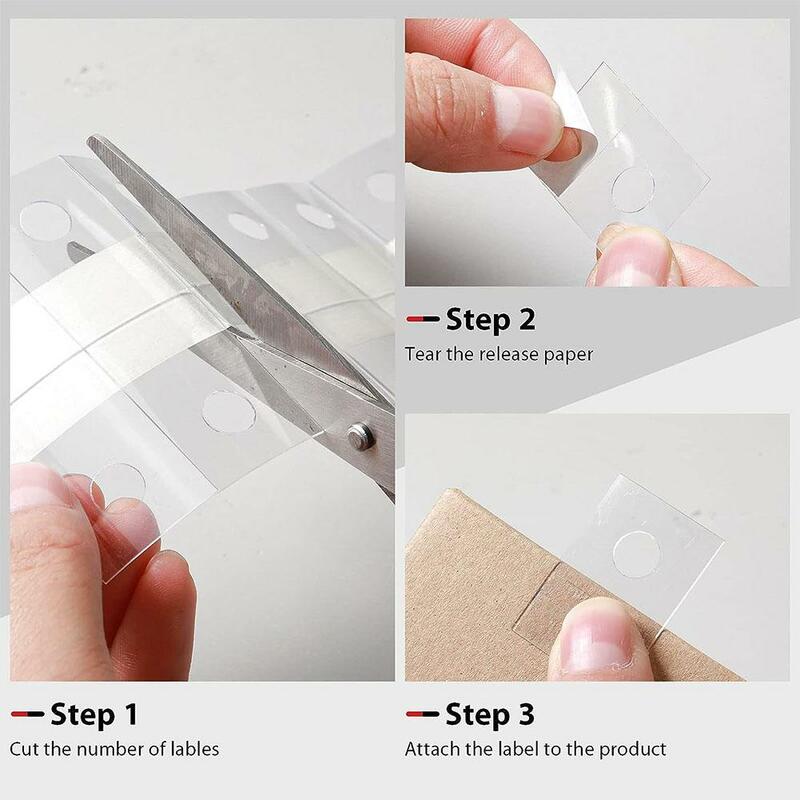 100pcs PVC Slot Hole Adhesive Hang Tabs Tags Hook For Store Retail Display Self-adhesive Merchandising Hang Tabs