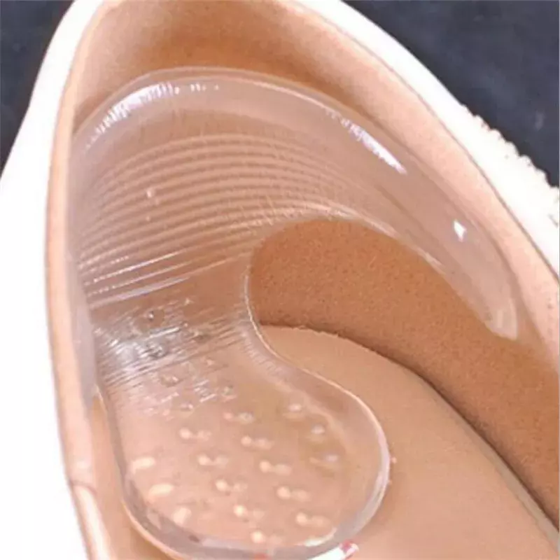 1 para silikonowych miękkich wkładek na obcasie uchwyty do wkładek typu T-nitki wygodne wkładki na wysokim obcasie pielęgnacja stóp poduszka pod pięty akcesoria ochronne