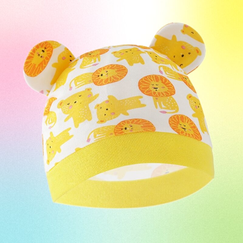 Шапочка-бини с милым мультяшным дизайном для малышей, шапочка для душа, подарок на все времена года