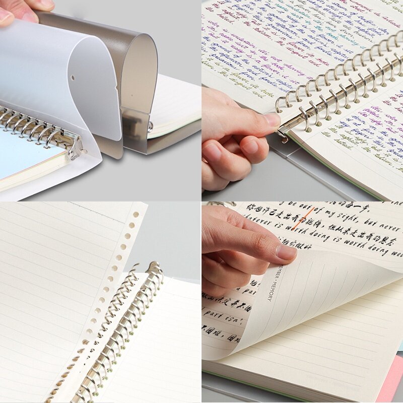 Replaceable Refill Loose Leaf Notebook A4 A5 B5 Binder Planner 6 Styles Available Office School Supplies Stationery Accessories