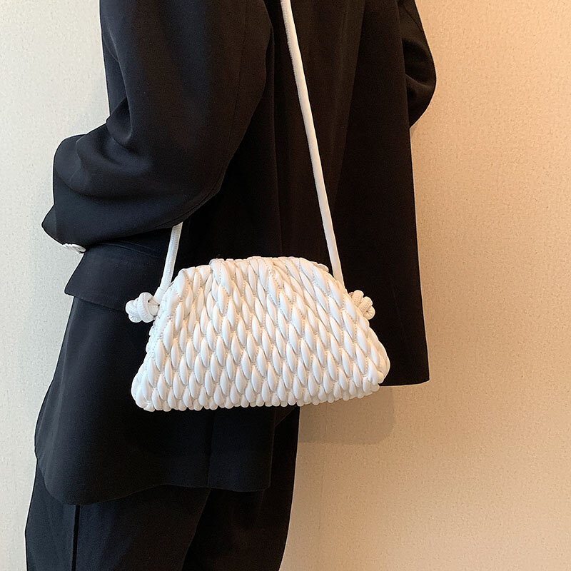 Роскошная брендовая сумка на плечо для женщин, модная сумка-мессенджер с вышивкой и ниткой, милый кошелек, сумка через плечо, дизайнерский клатч, Хобо, 2022