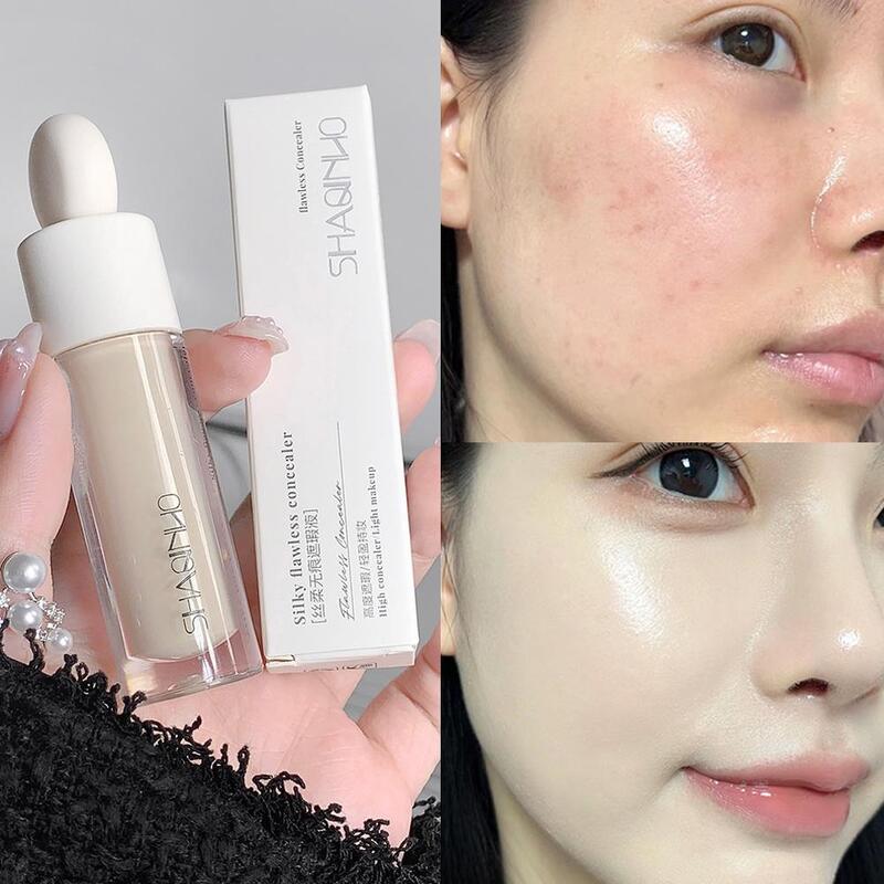 Facial Traceless Concealer Covers Acne Marks Dark Circles Moisturizing Even Concealer Coverage High Tone Skin Hydrating L7G0