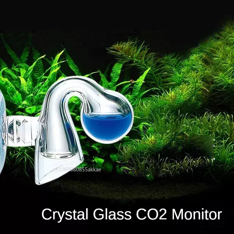 CO2 Fish Tank Diffuse Glass Drop Checker for Co2 Monitor Glass Drop Checker PH Long Term Indicator Monitor Tester Combination