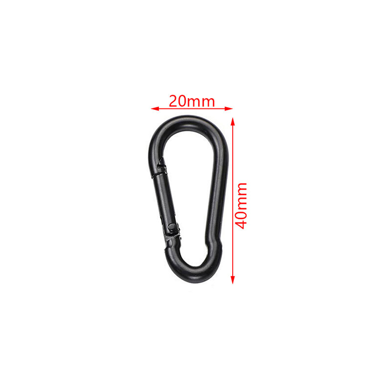 Metal Keychain Clip Hooks D Carabiner Hooks Connector For Jewelry Making Key Ring DIY Findings Wholesale