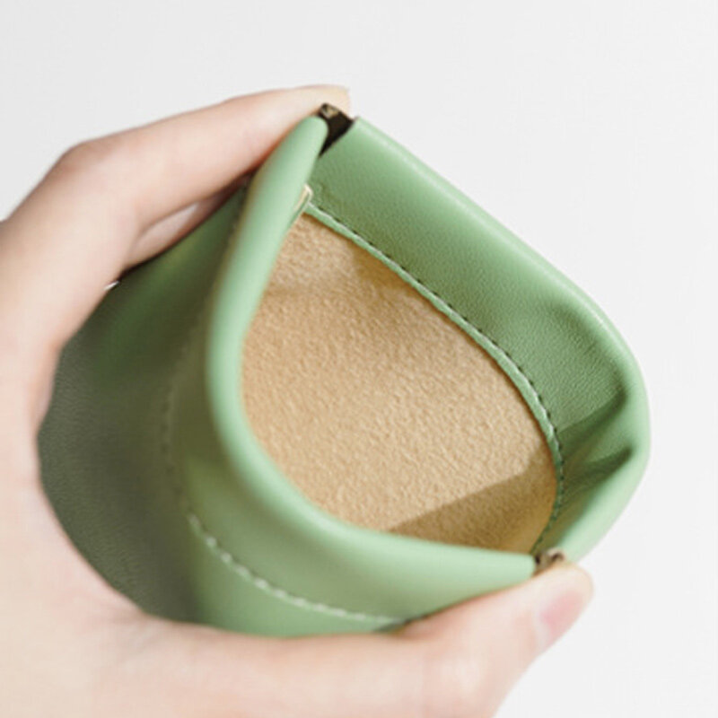 Unisex PU Leather Portable Coin Purse Small Earphone Bag Headphone Organizer Mini Sundry Cosmetic batom Mudança Storage Bag