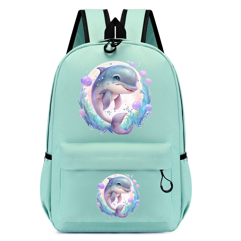 Bambini Bagpack Cute Kawaii zaino scuola materna zainetto bambini Bagpack Bag Dreamy Cute Dolphin Student Bookbag Travel Mochila