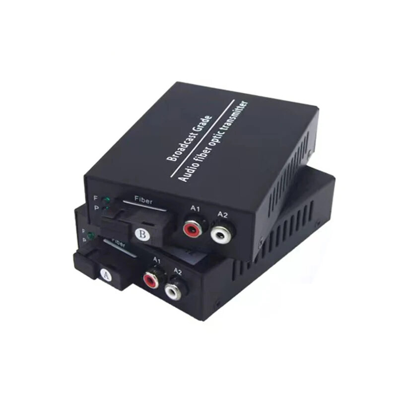 Convertitori multimediali Audio su fibra ottica 2 canali-fibra monomodale Up 20Km multimodale 500M per sistema interfono di trasmissione