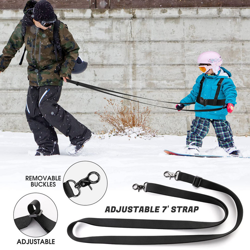 Outdoor Skiing Safe Strap Multifunctional Kids Ski Strap With Traction Rope Ski Chest Strap Balance Strap Belt For Kids