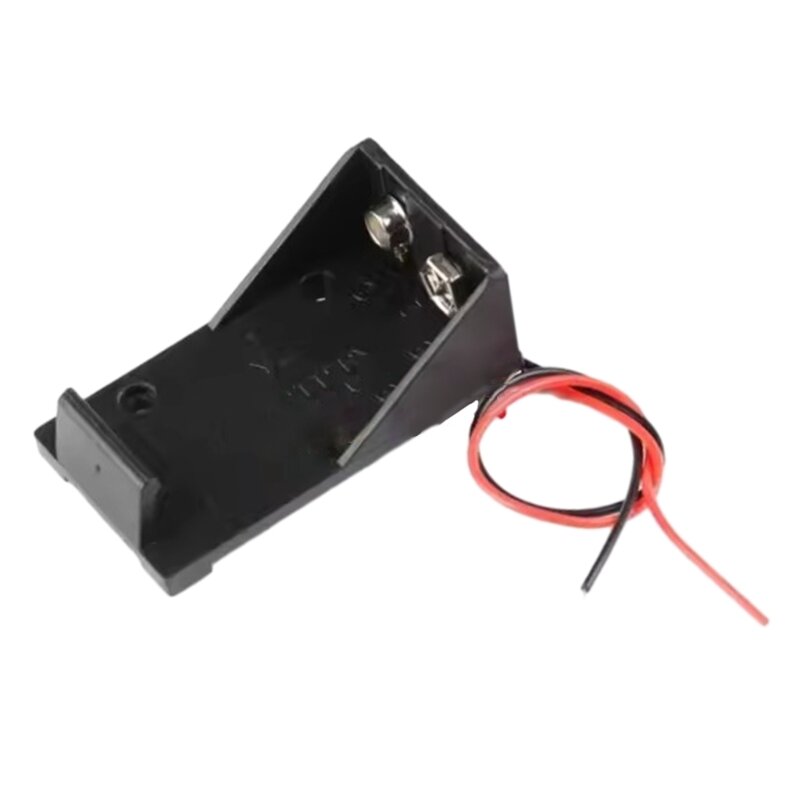 2 unids/set 9V batería Clip funda, soporte caja con cable/DCPlug solución energía rápida
