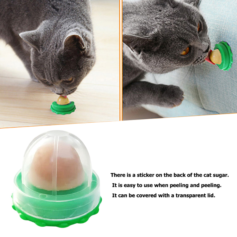 8 Stuks Natuurlijke Kat Catnip Speelgoed Muur Stick-On Likken Speelgoed Kat Catnip Snoep Snack Voor Kitten Verhogen Drinken Spijsvertering Energie