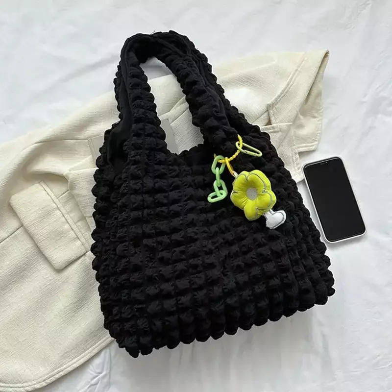 ZV06-Bolso de mano de gran capacidad para mujer y niña, bolsa de mano femenina para las axilas, bolsos de compras informales (colgantes no incluidos)