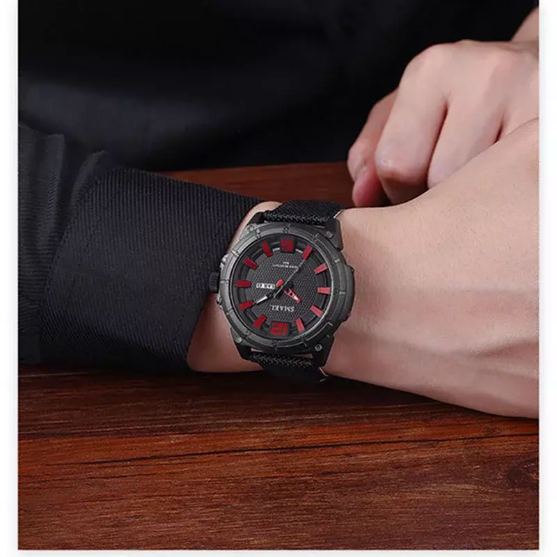 SMAEL-Relógio de quartzo grande mostrador impermeável masculino, relógio esportivo digital, marca militar relógio, Alarm1316, luxo