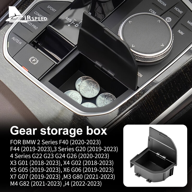 Modification Car Console Gear Shift Lever Storage Box For BMW 2 3 4 Series X3 X4 X5 X6 X7 F40 G20 G26 G01 G02 G05 G06 G07 I4