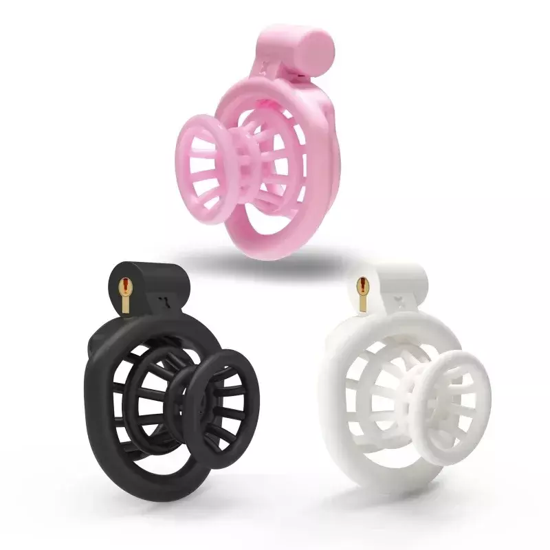 New Pink Chastity Lock Male Abstinence Anti-Cheating Chastity Device Cock Cage with Four Size Rings Gay Erotica 18+  정조대 2024