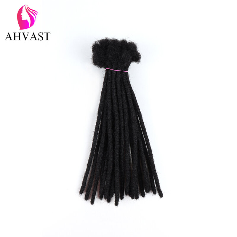 AHVAST-Extension de Cheveux Humains 120 Naturels, Dreadlock Noir en Vrac, 100% Mèches