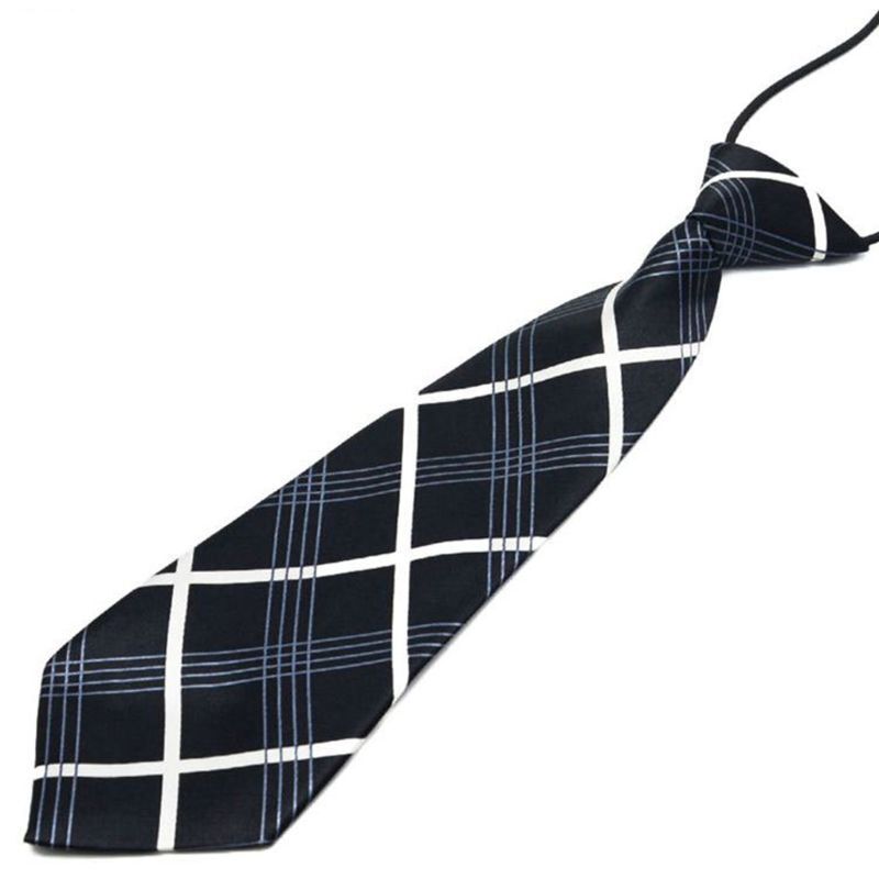 Y1UB Vorgebundene elastische Krawatte, Regenbogen-Streifen, Leopardenmuster, Jungen- und Kinder-Krawatten aus Seidenimitat,