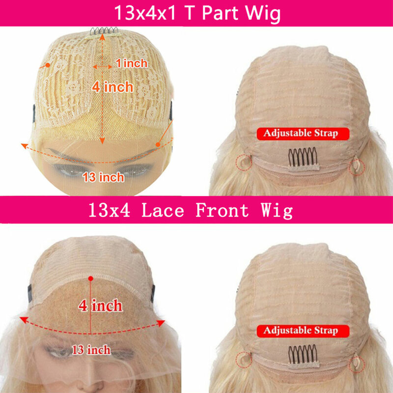 13X4 Pre Plucked HD Transparent Lace Frontal Wigs Pink Straight Lace Front Wig Brazilian Virgin Human Hair Wigs For Black Women