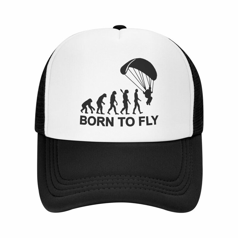Custom Evolution Skydiving berretto da Baseball Outdoor donna uomo regolabile Born To Fly parapendio parapendio Trucker Hat Summer