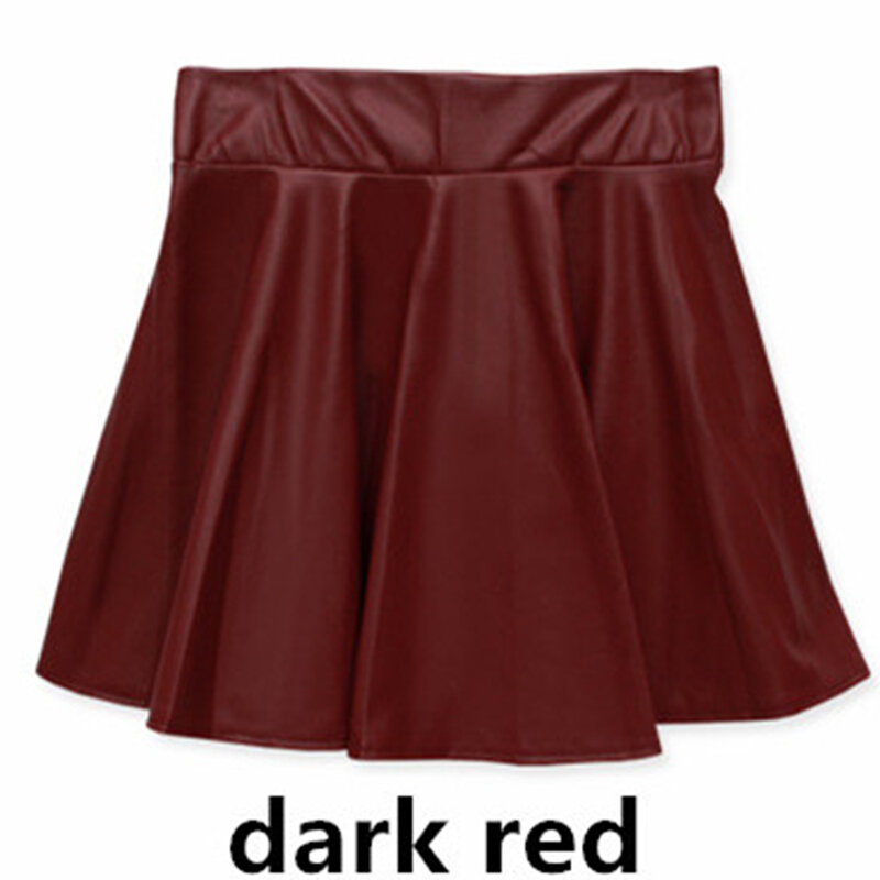 Mini-jupe plissée en similicuir pour femmes, jupe d'été, cosplay, écolière