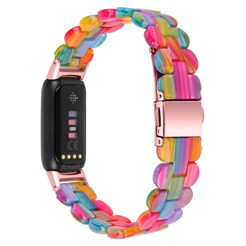 Cinturino in resina di lusso per cinturino Fitbit Luxe Band Smart Watchband Loop per Fitbit Luxe Strap Belt Correa Wristband sostituzione