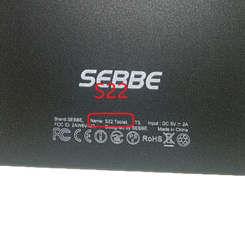 10.1 pollici nero per SEBBE S22 S 22 Tablet Touch Screen capacitivo Digitizer Sensor pannello esterno in vetro S22 T3 Tab Pad