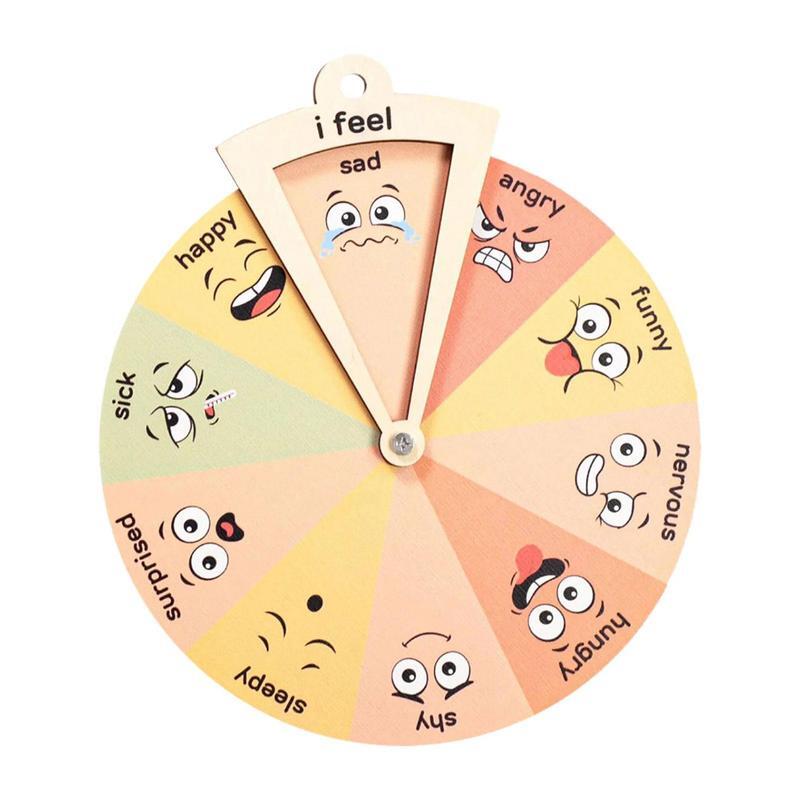 Игрушки Монтессори, эмоции, колесо для чувства, выражение, колесо для психического здоровья, цветное колесо, товары для школы