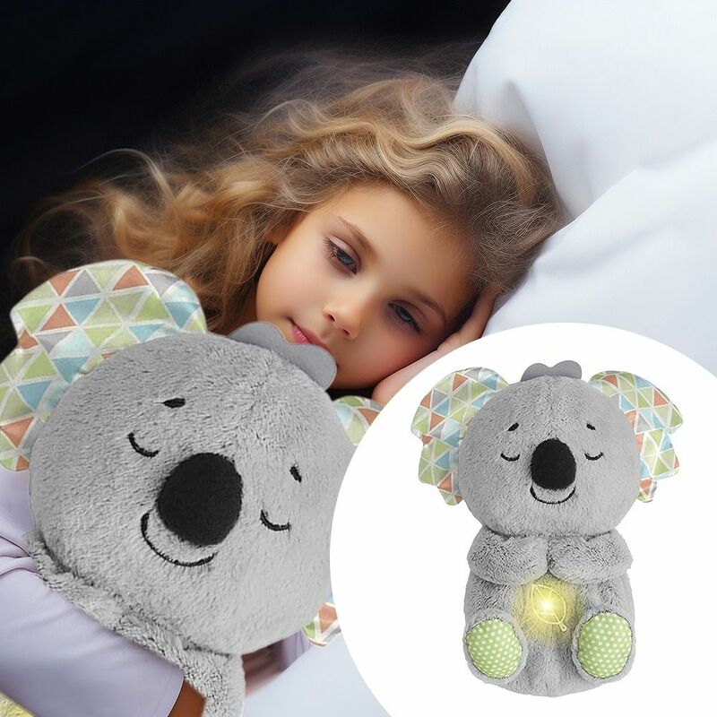 Con movimento respiratorio peluche sluber Otter Toy strumento per l'induzione del sonno del bambino peluche lenitivo giocattolo per la lontra del sonno con musica