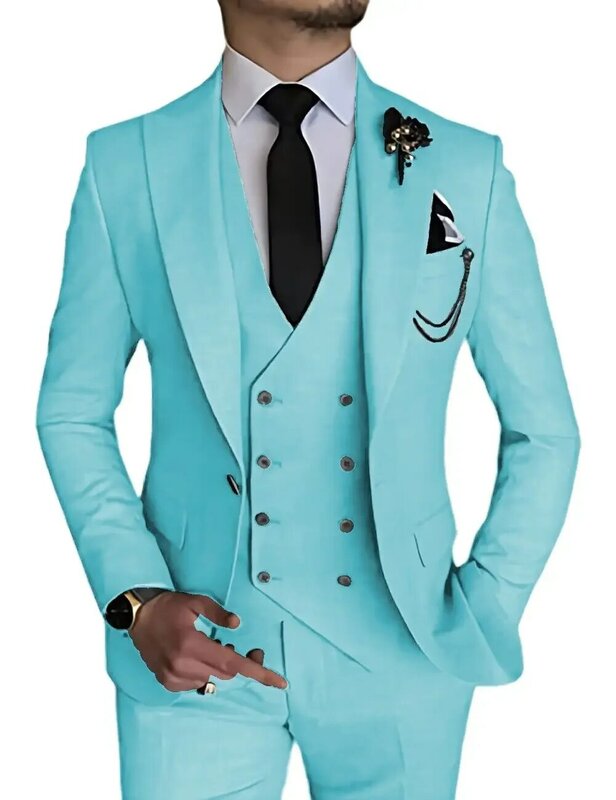 Suit  Perfect for Weddings and Special Occasions Trajes Elegante Para Hombres Trajes De Hombre 3PCS