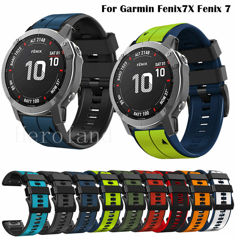 Силиконовый ремешок для часов Garmin Fenix 7X 7 6X 6 Pro Fenix 5X 5 Plus ремешок на запястье Forerunner 945 Quick Release 22 26 мм браслет