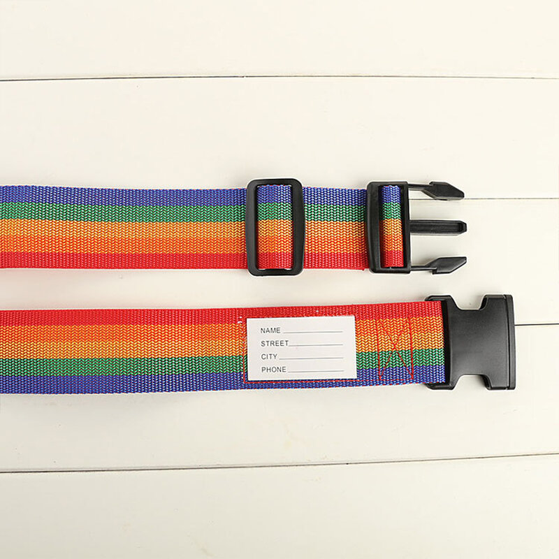 튼튼한 웨빙 슈트케이스 벨트 세트, 안전하고 조절 가능한 포장용, 헤비 듀티 여행 필수 5 가지 색상, 2 m