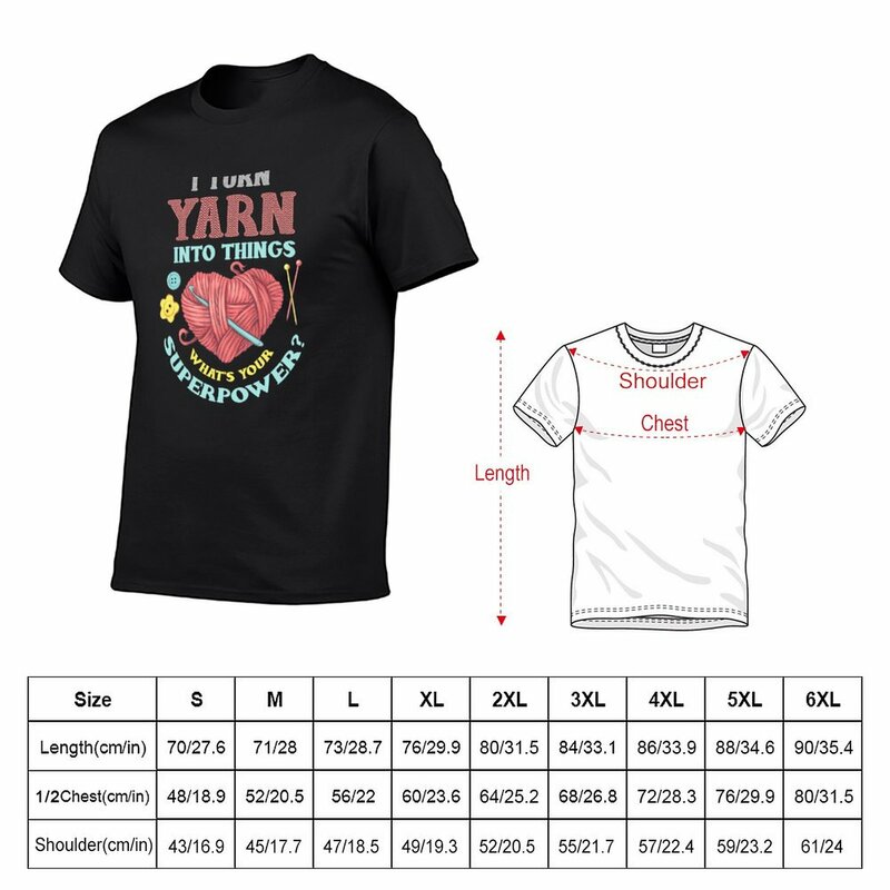 Nuovo I Turn Yarn in Things maglia e uncinetto cuore Design t-shirt felpa camicetta uomo t shirt