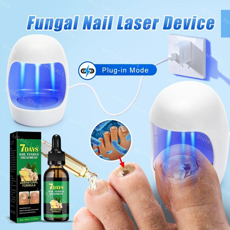 Dispositivo Laser per unghie fungine riparazione unghie veloci fungo onicomicosi Anti sollievo dalla tiroidite olio naturale puro cura dei piedi salute di bellezza