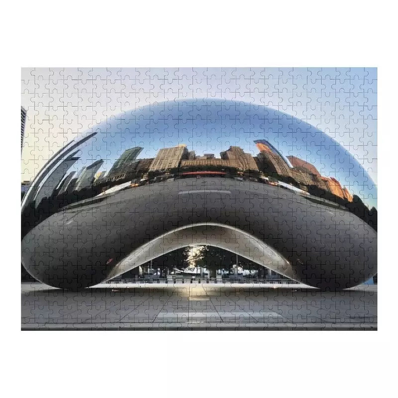 The Bean in Chicago Illinois Jigsaw Puzzle potongan dewasa dengan foto Bea Cukai dengan foto Puzzle
