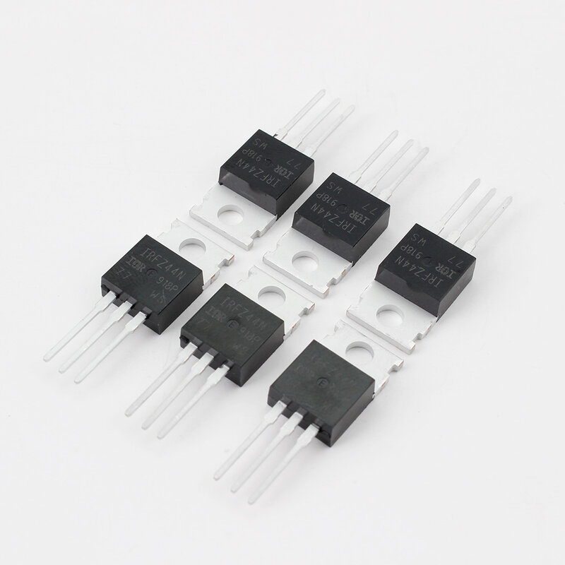 Transistor MOSFET IRFZ44N TO-220 IRFZ44, 49A, 55V, potencia MOSFET, transistores de efecto de campo IRFZ44NPBF, 5/10 Uds.