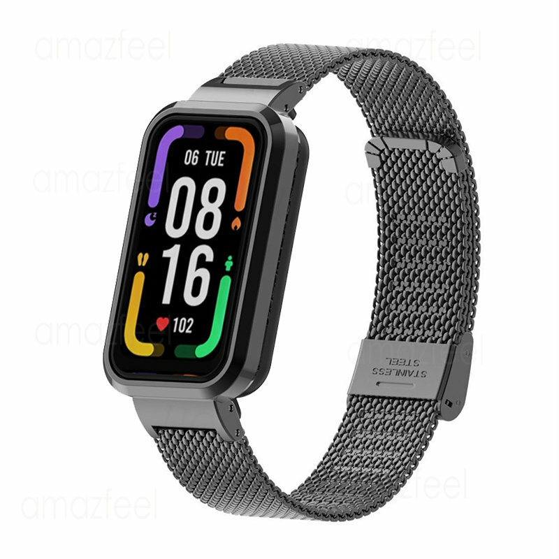 Metal Strap For Redmi Band Pro Smart Watch Accessories Stainless Steel Bracelet Case Protector For redmi band pro Protect Cover