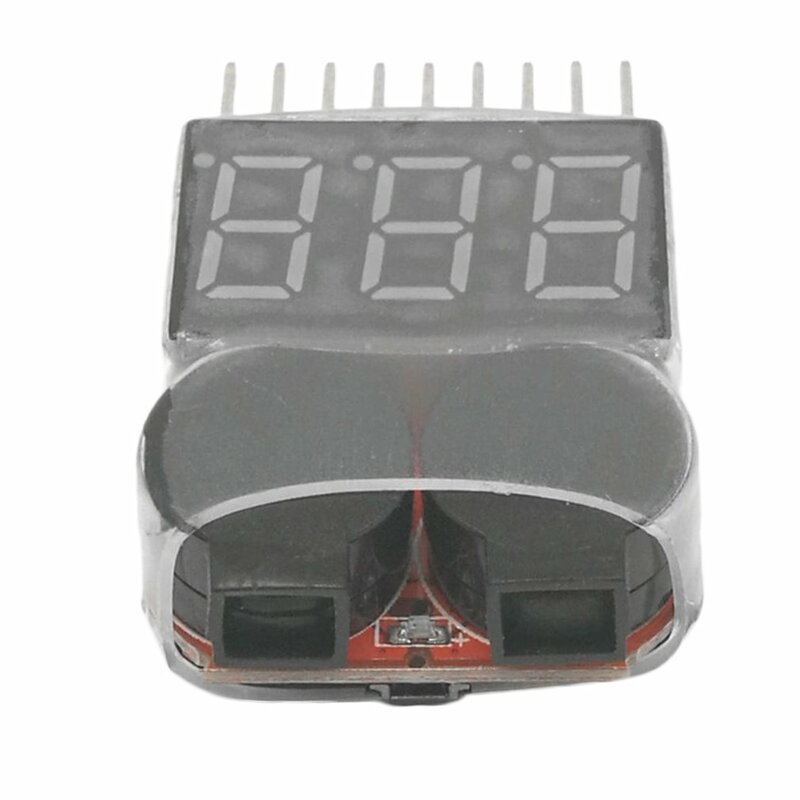 Digital 2 IN 1 1S-8S batteria al litio indicatore di bassa tensione modulo di allarme buzzer per Lipo/li-ion/Fe RC Tester batteria per elicottero