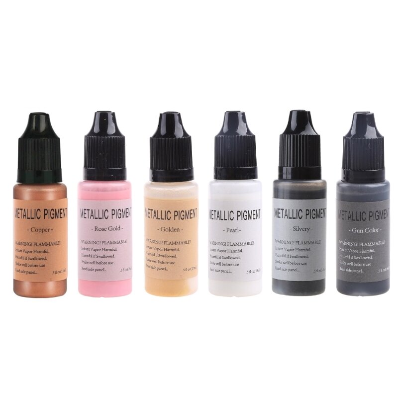 Metallic Set 6 Color Concentrated Extreme Alcohol-Based