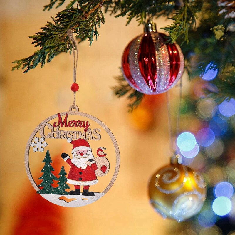 Kreatywny prezent Santa Claus Navidad Noel ozdoba przyjęcie noworoczne dekoracja zawieszka na choinkę Boże Narodzenie wiszące 2023 zabawki dekoracyjne