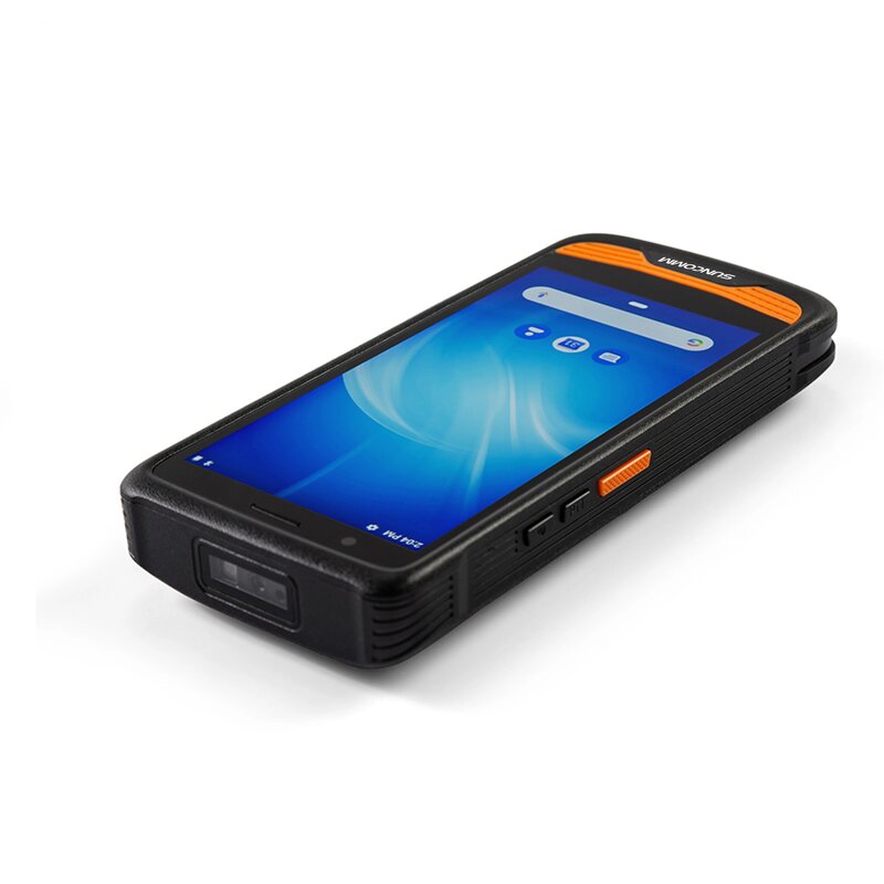안드로이드 생체 인식 GPS 방수 바코드 지문 NFC RFID 리더, PDA 장치, SUNCOMM SC200, 4G, 견고한 5.5 인치