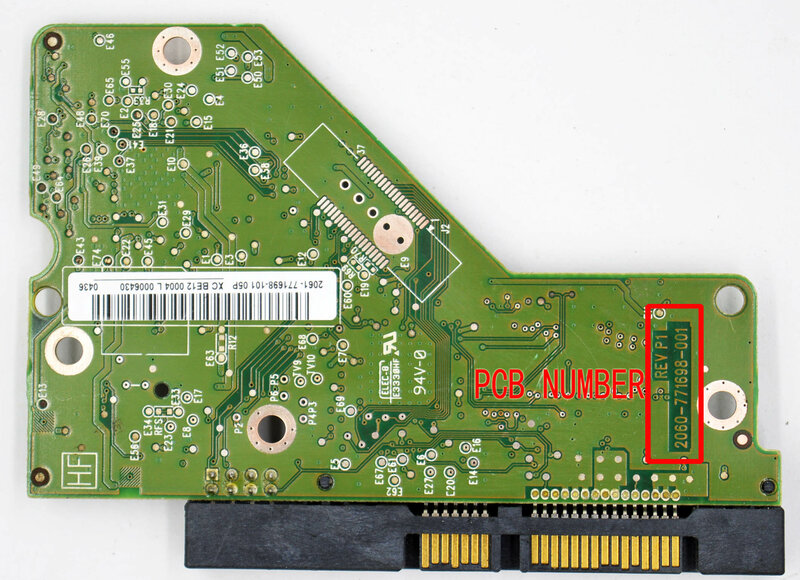 WD15EARS HDD PCB, 2060-771698-001 REV P1 2060 771698 001 2061-771698-101, WD20EARS, WD20EURS