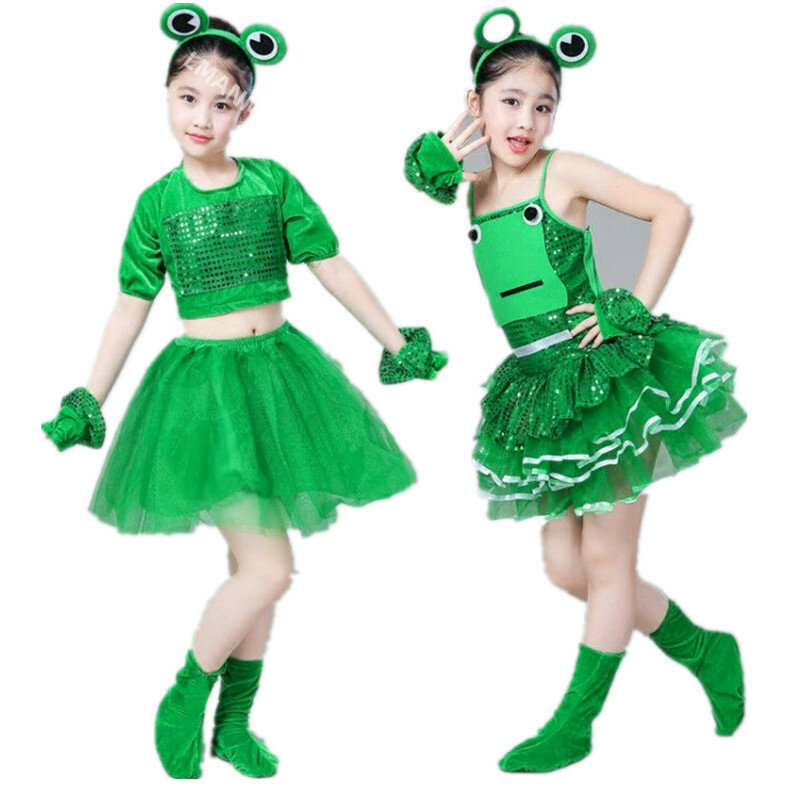 Die neue Kinder kleidung kleiner Frosch springen Frosch Performance Kleidung Kinder Cartoon Tier kostüme