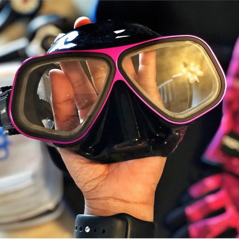 Masker kacamata selam gratis, perlengkapan Snorkeling, Kit tabung basah, masker Scuba Gel silika cair, Aloi Apollo, Volume Ultra rendah