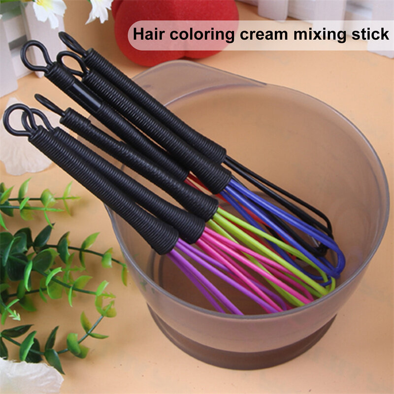 Professional Plastic Hairdressing Cream Whisk Hair Color Mixer Stirrer Hair Dyeing Brush Salon Styling Tools Barber Accessories